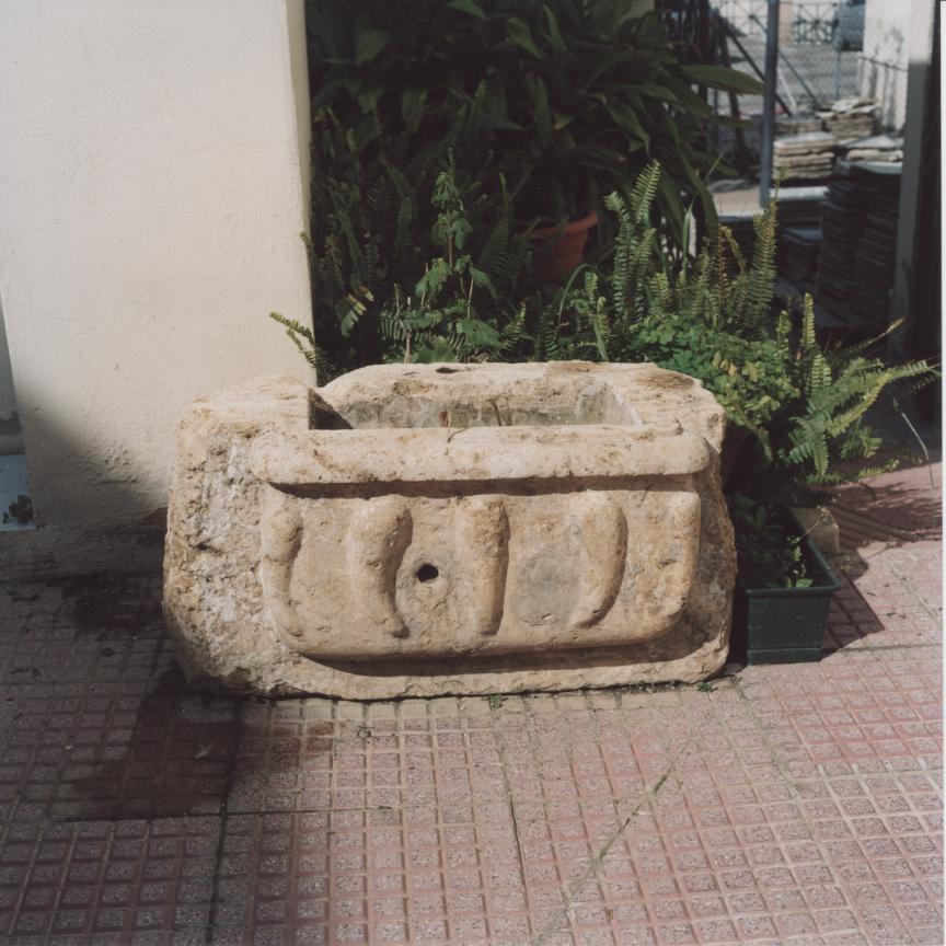 lavabo da sacrestia - bottega sarda (secc. XVII/ XVIII)