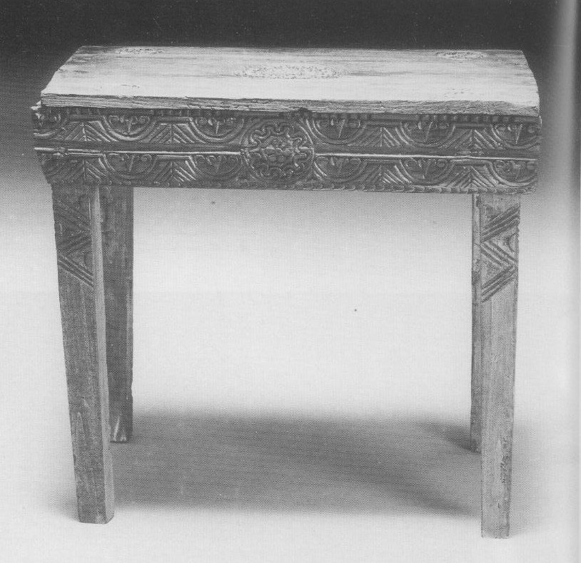 tavolino - bottega barbaricina (sec. XIX)