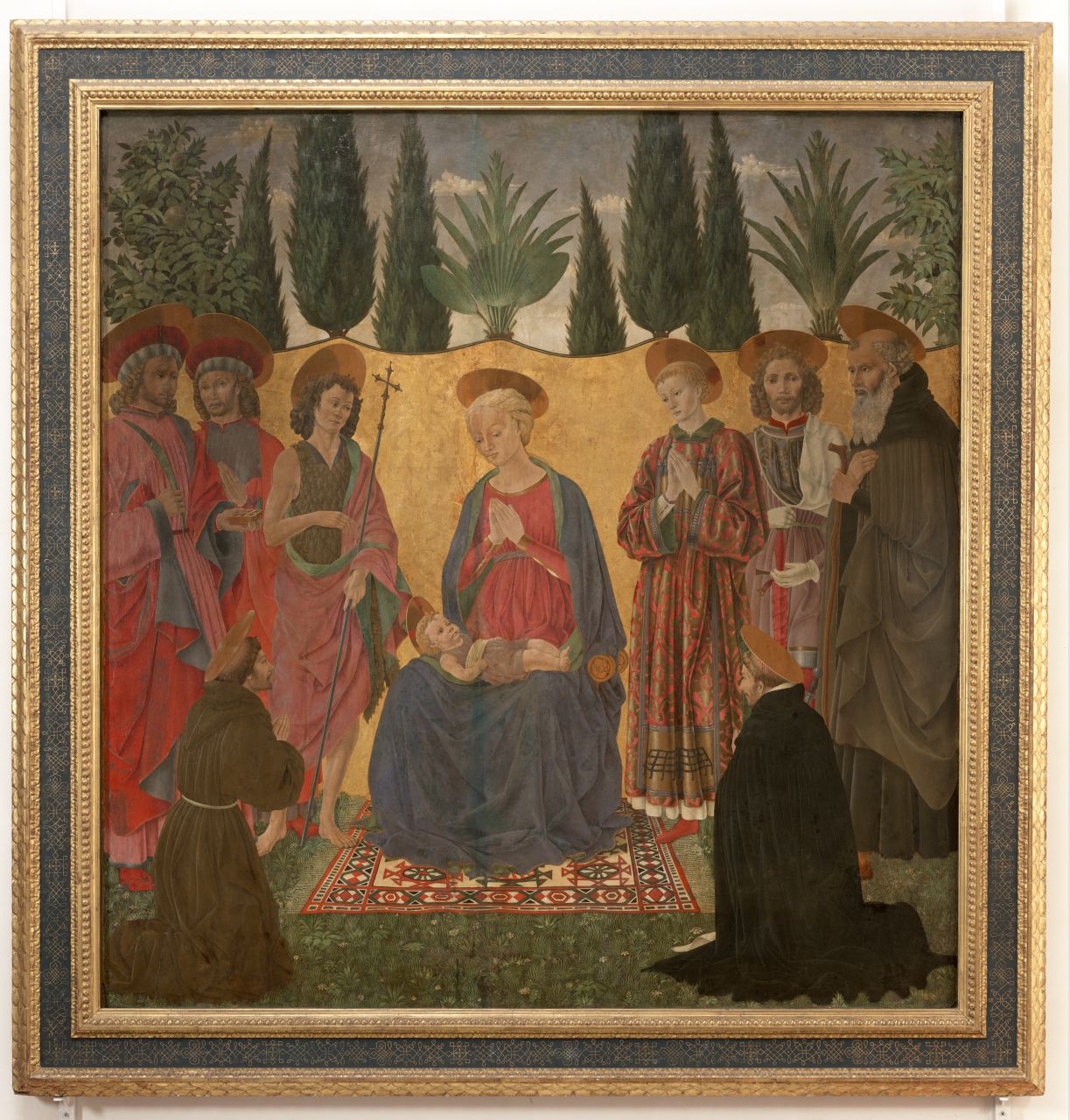 Madonna con Bambino, Santi (dipinto) di Baldovinetti Alessio (sec. XV)