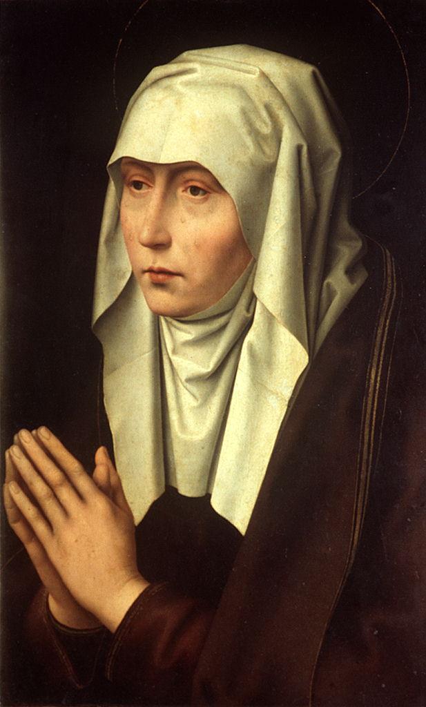 Madonna Addolorata (valva di dittico) di Vannucci Pietro detto Perugino (cerchia) (sec. XVI)