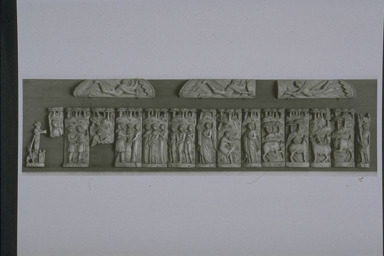 placchetta di cofanetto, insieme di Bottega degli Embriachi (attribuito) (prima metà sec. XV)