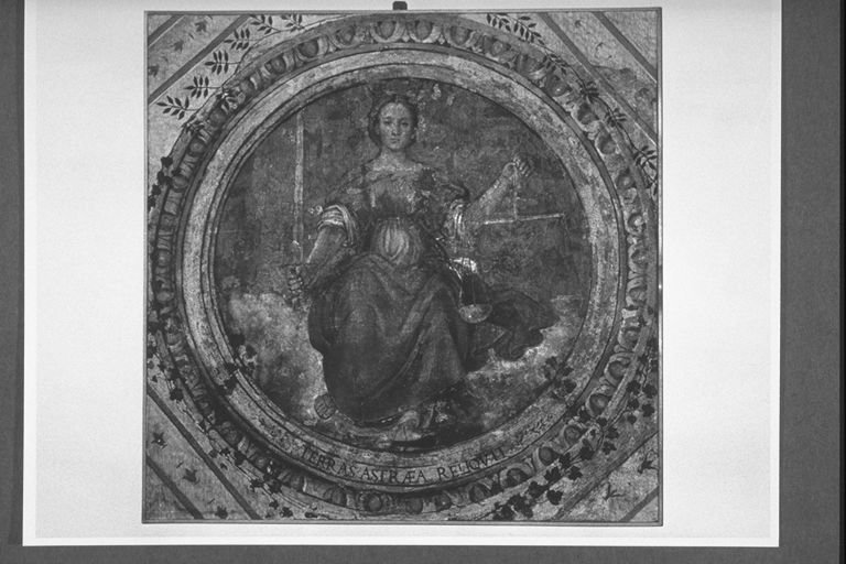 allegoria della Giustizia (dipinto, frammento) - ambito Italia centrale (prima metà sec. XVI)
