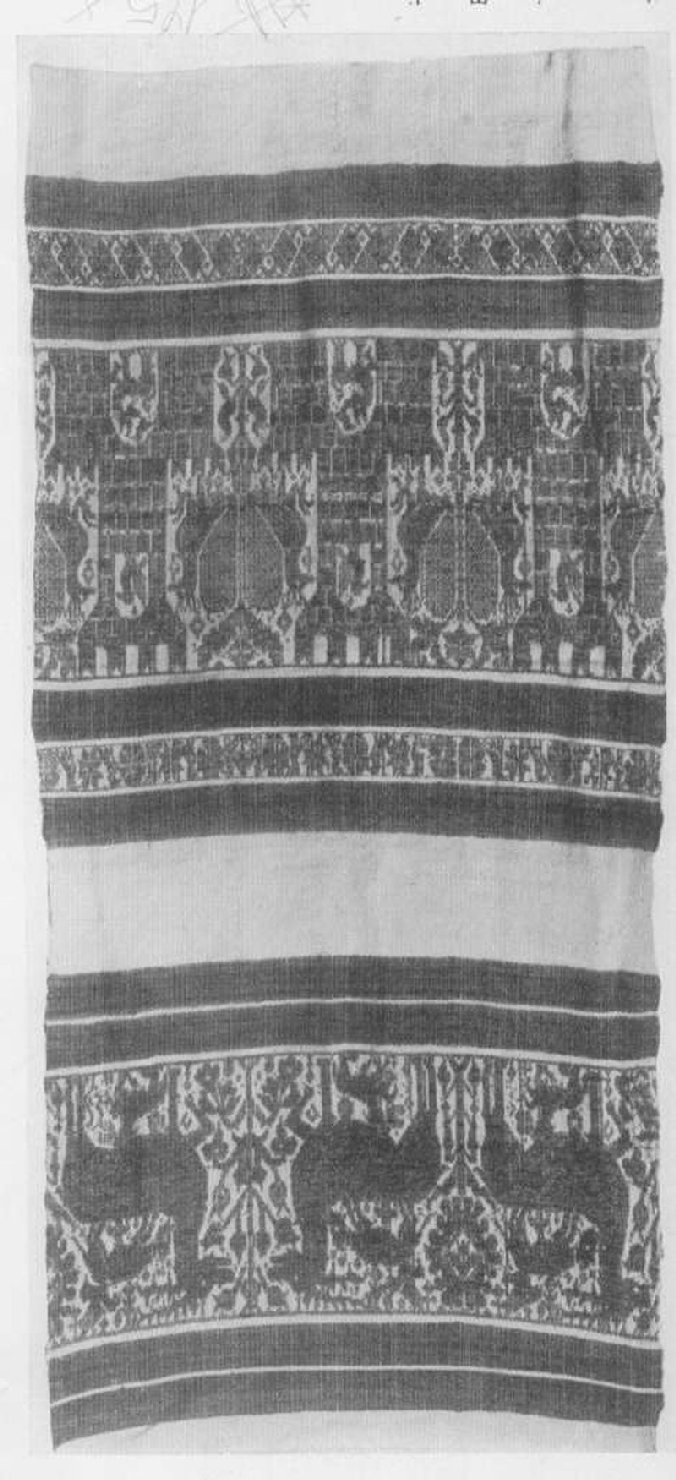 tovaglia, frammento - manifattura umbra (seconda metà sec. XV)