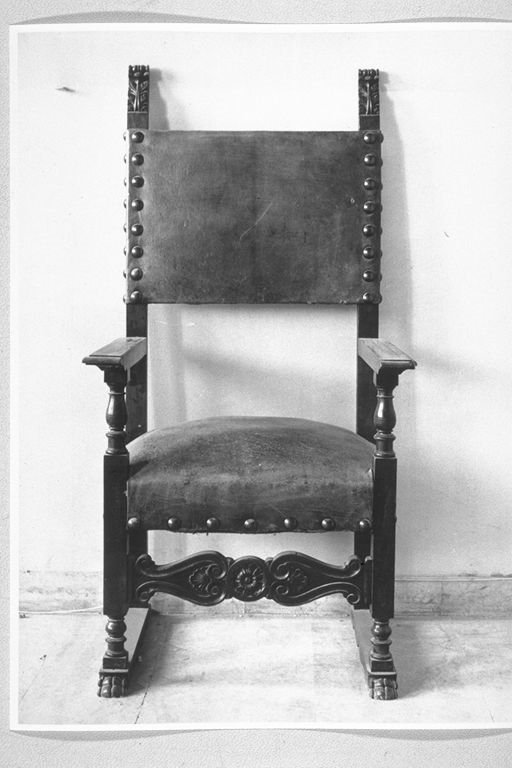 poltrona, opera isolata - manifattura Italia centrale (sec. XVII)