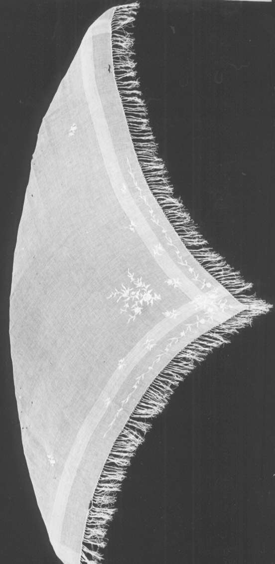 scialle, opera isolata - produzione italiana (terzo quarto sec. XIX)