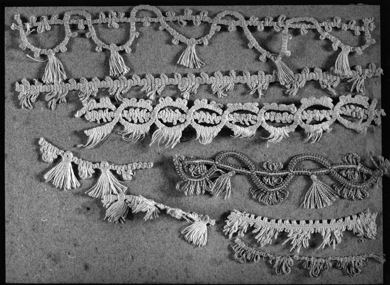 frangia, frammento - manifattura italiana (sec. XVIII)