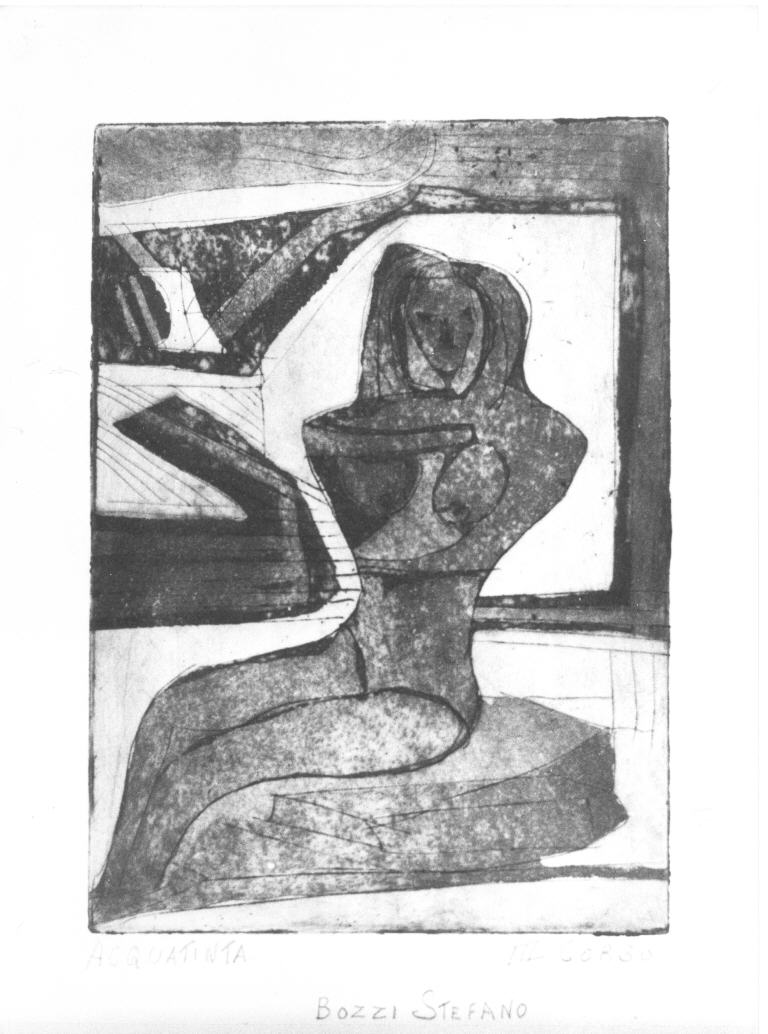 figura femminile (stampa) di Bozzi Stefano (sec. XX)