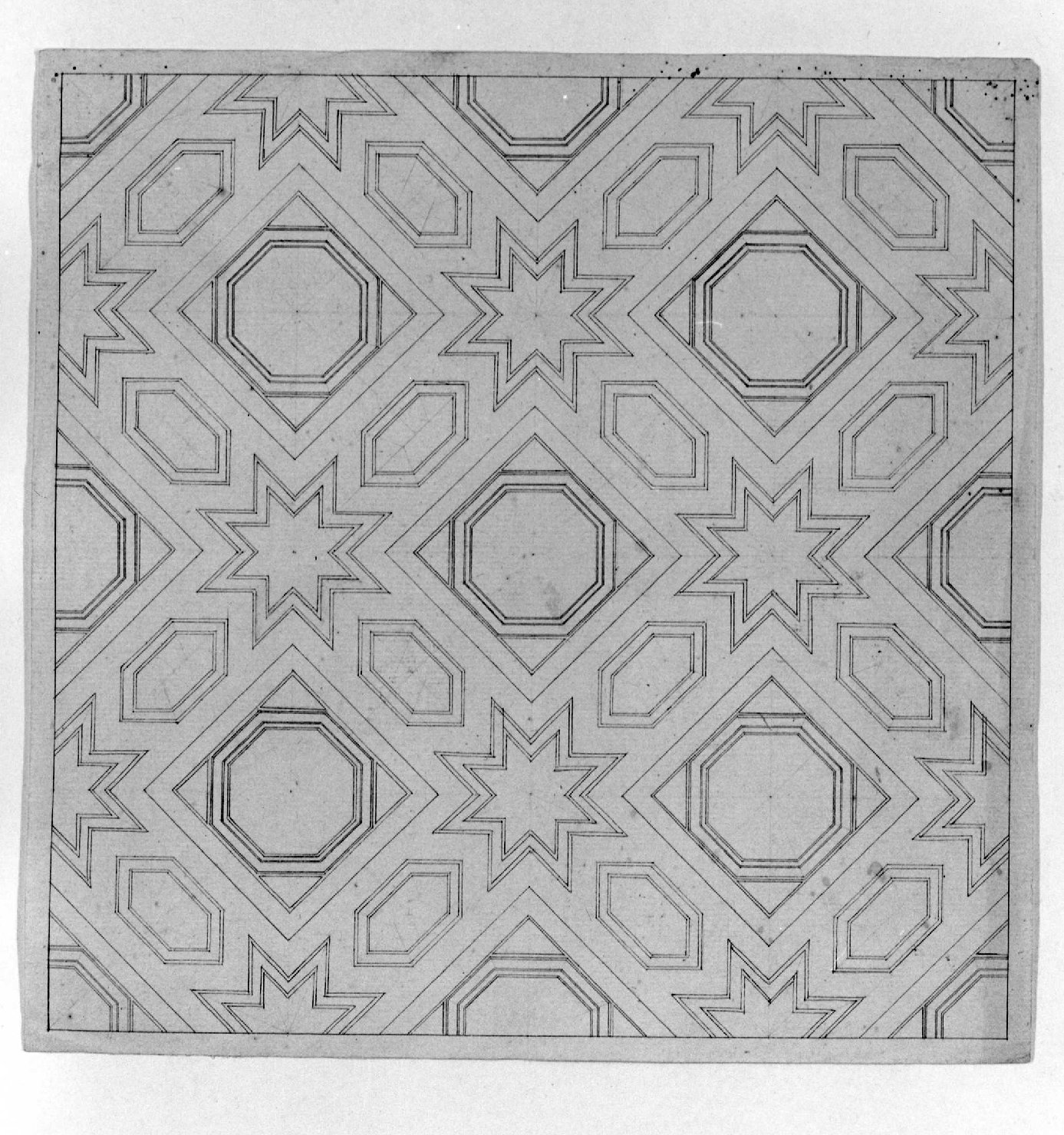 motivi decorativi (disegno) - ambito Italia settentrionale (seconda metà sec. XIX)