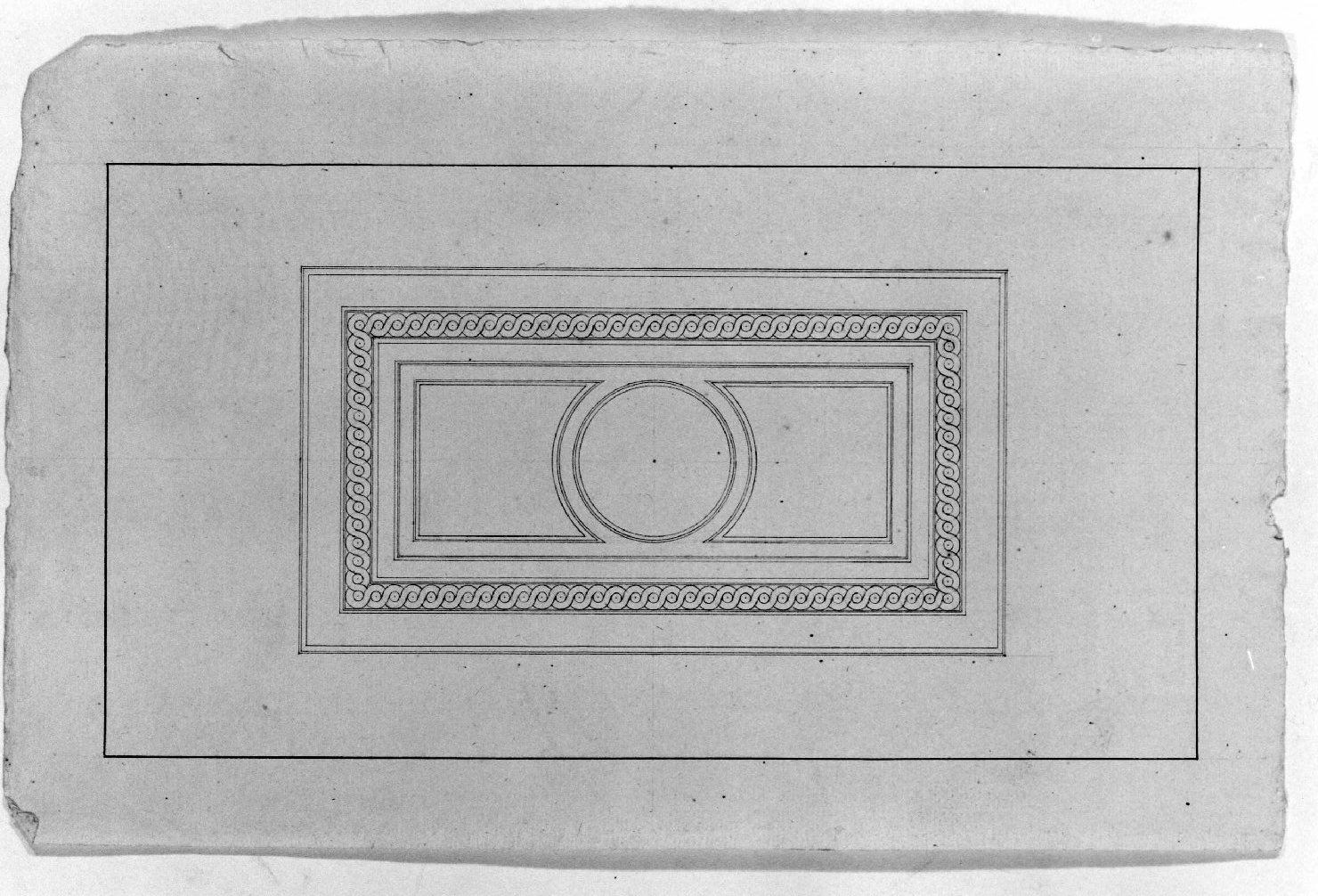 pannello decorato (disegno) - ambito Italia settentrionale (seconda metà sec. XIX)
