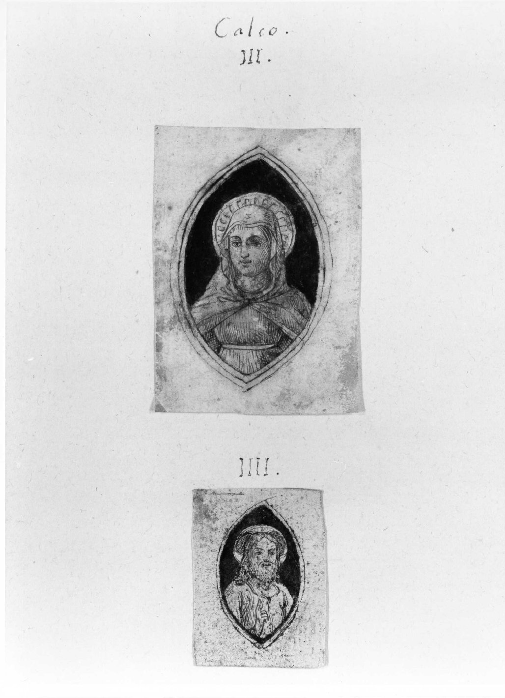 Cristo benedicente (disegno) di Nanin Pietro (metà sec. XIX)