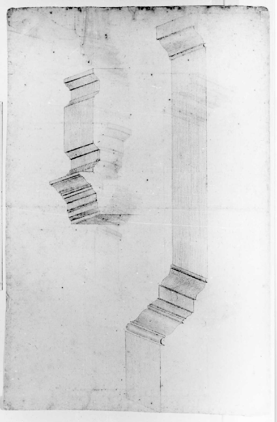 elementi architettonici (disegno) di Palladio Andrea (sec. XVI)
