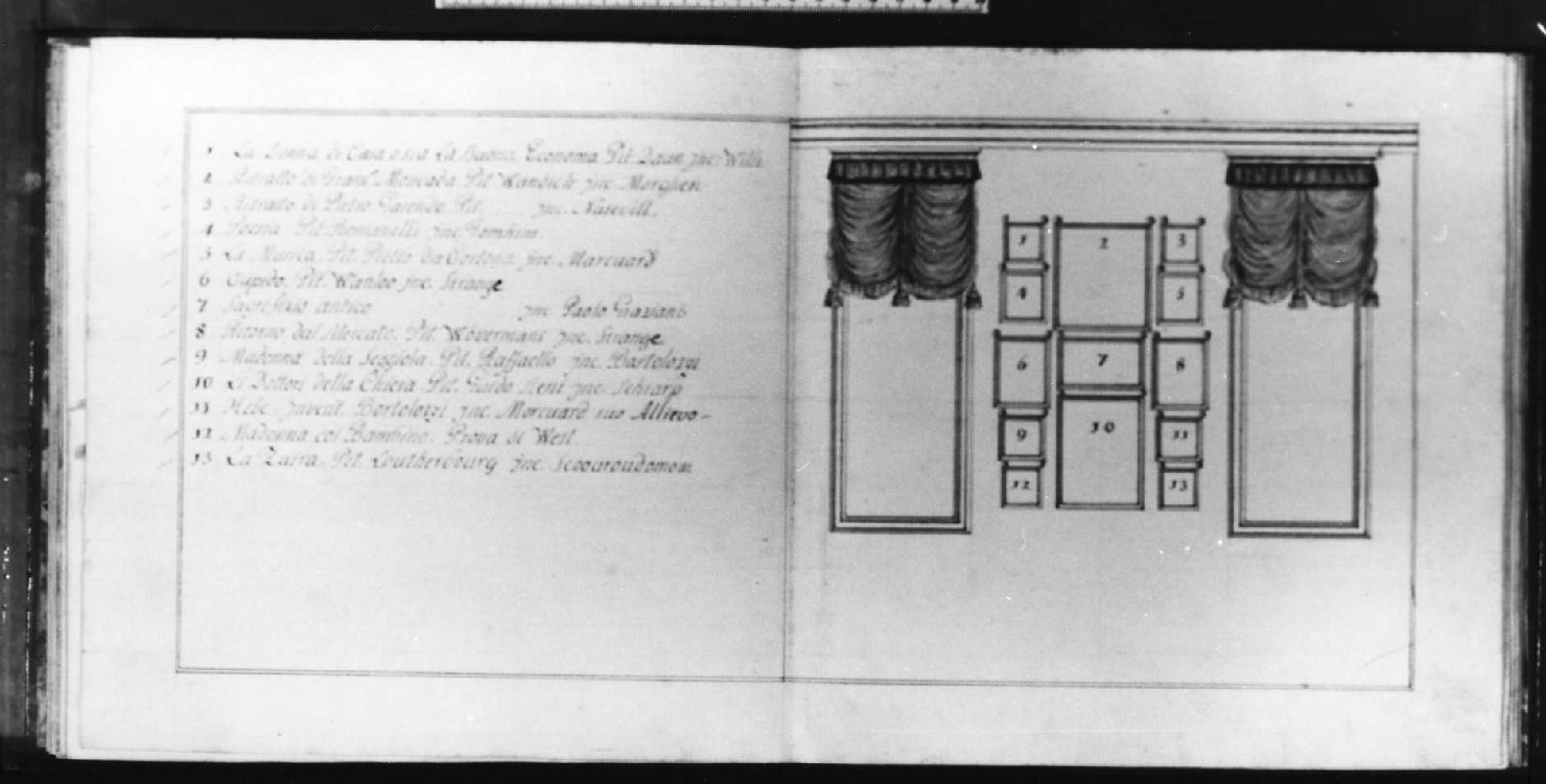 interno (disegno, serie) di Brunello Vincenzo (secc. XVIII/ XIX)