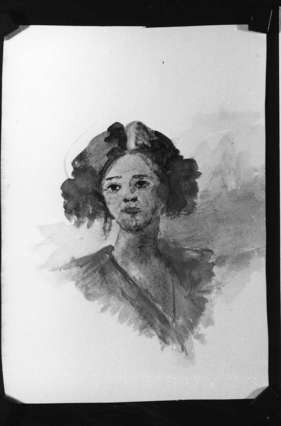 ritratto di donna (disegno, serie) di Albieri Gino (sec. XX)