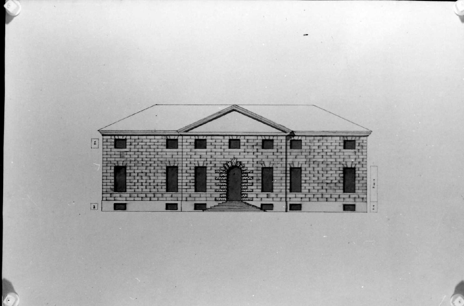 casa Disconzi a Vicenza (disegno, serie) di Calderari Ottone Maria (sec. XIX)