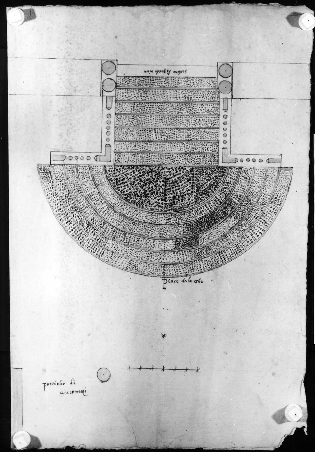 scala (disegno) di Albanese Giovanni Battista (bottega) (sec. XVII)