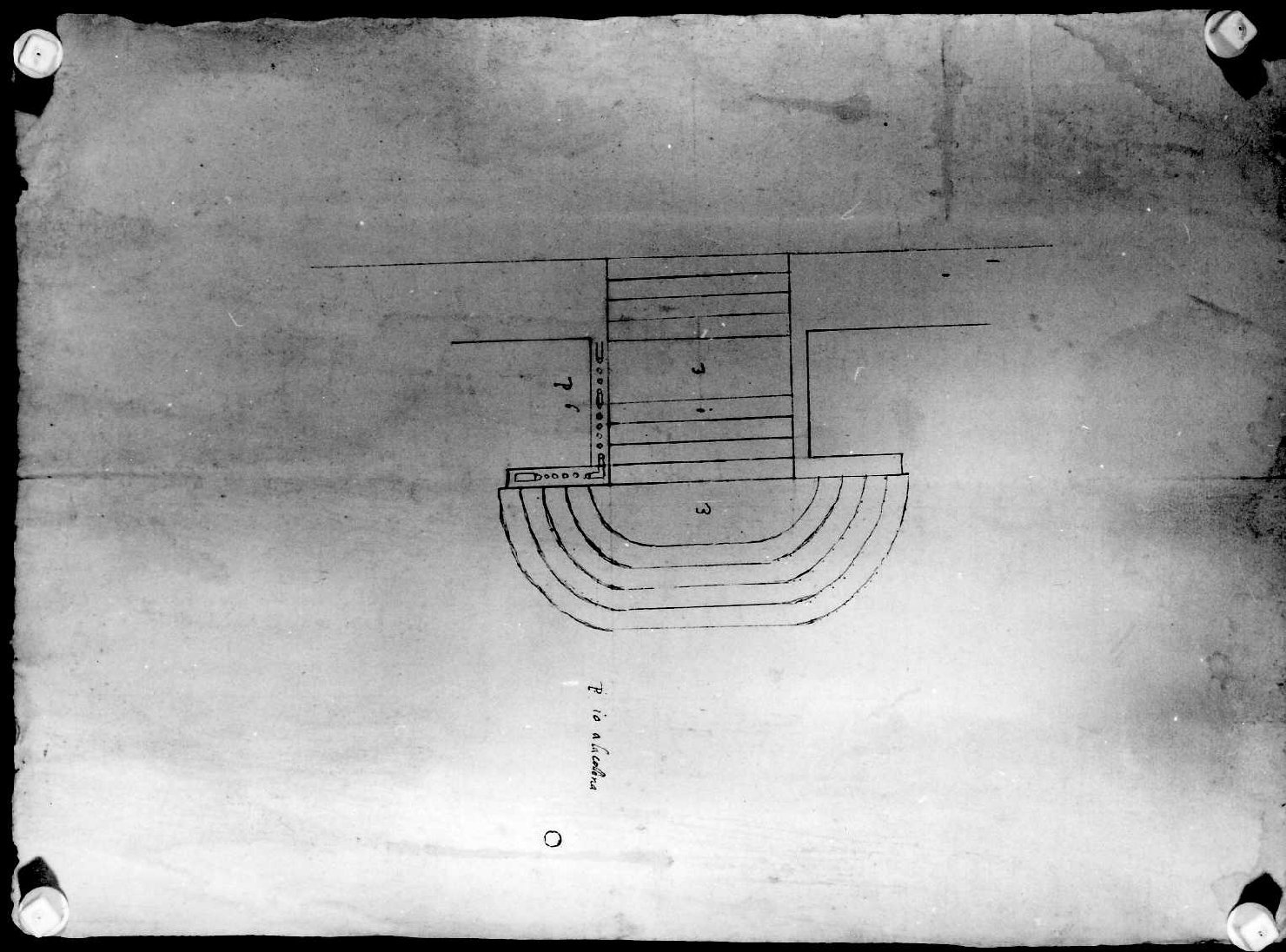 scala (disegno) di Albanese Giovanni Battista (bottega) (sec. XVII)