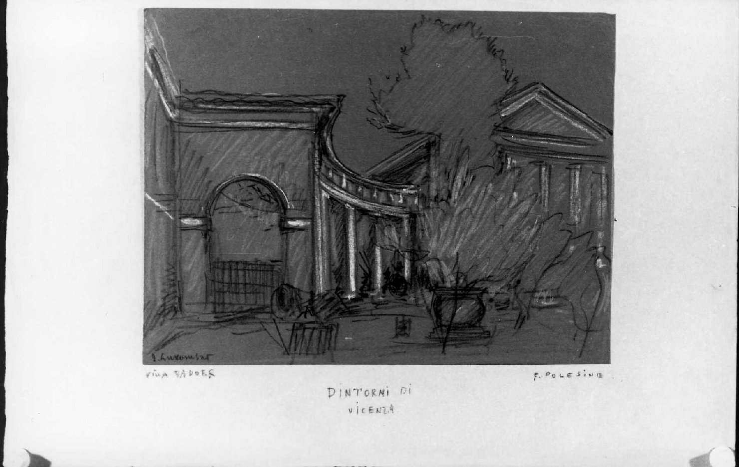 villa Badoer a Fratta Polesine (RO) (disegno) di Lukomsky Giorgio (sec. XX)