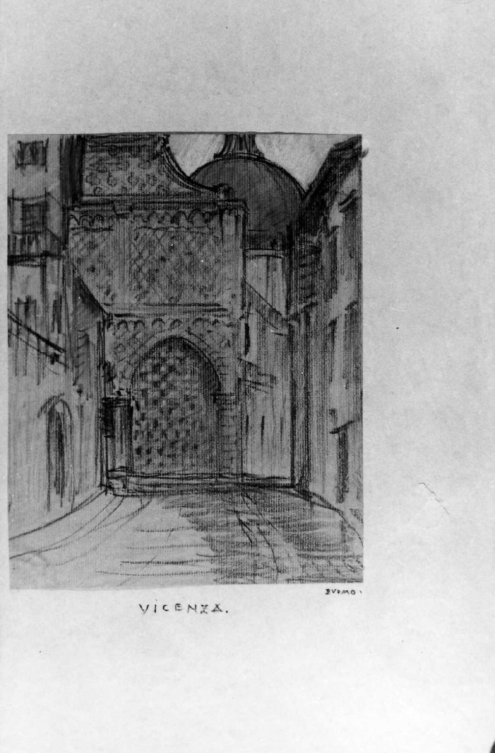 veduta di Vicenza (disegno) di Lukomsky Giorgio (sec. XX)