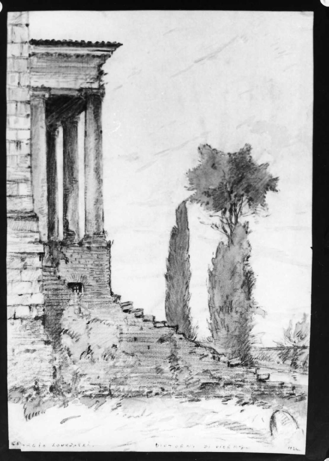 veduta di Vicenza (disegno) di Lukomsky Giorgio (sec. XX)