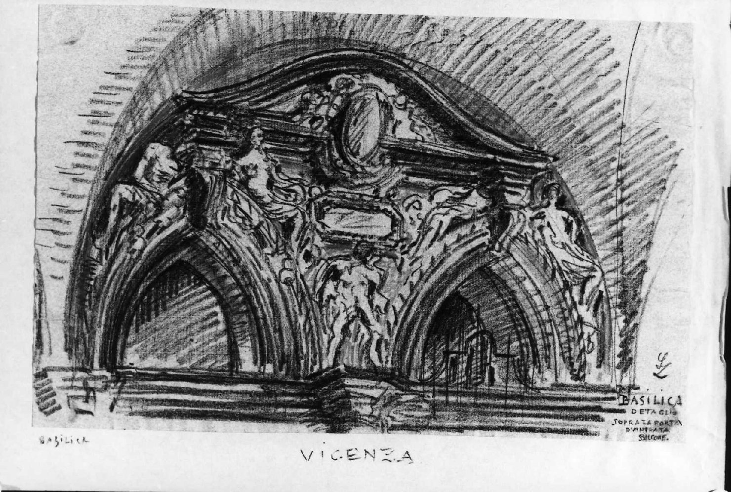veduta di Vicenza (disegno) di Lukomsky Giorgio (sec. XX)