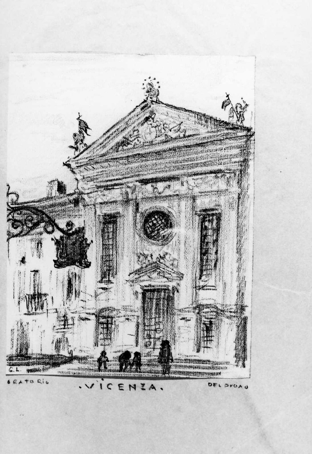 veduta di Vicenza (disegno) di Lukomsky Giorgio (sec. XX)