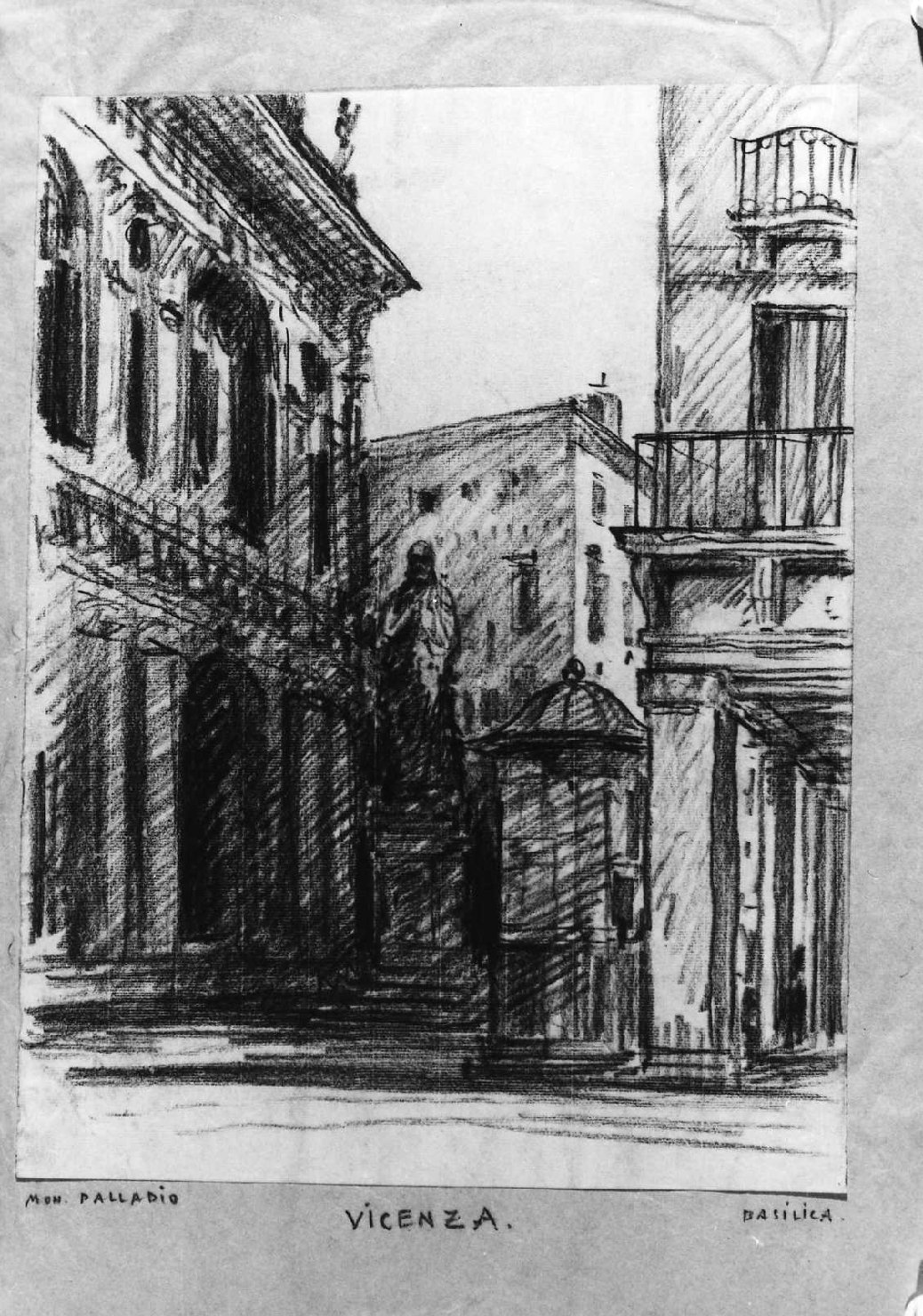 veduta di Vicenza (disegno) di Lukomsky Giorgio (sec. XX)