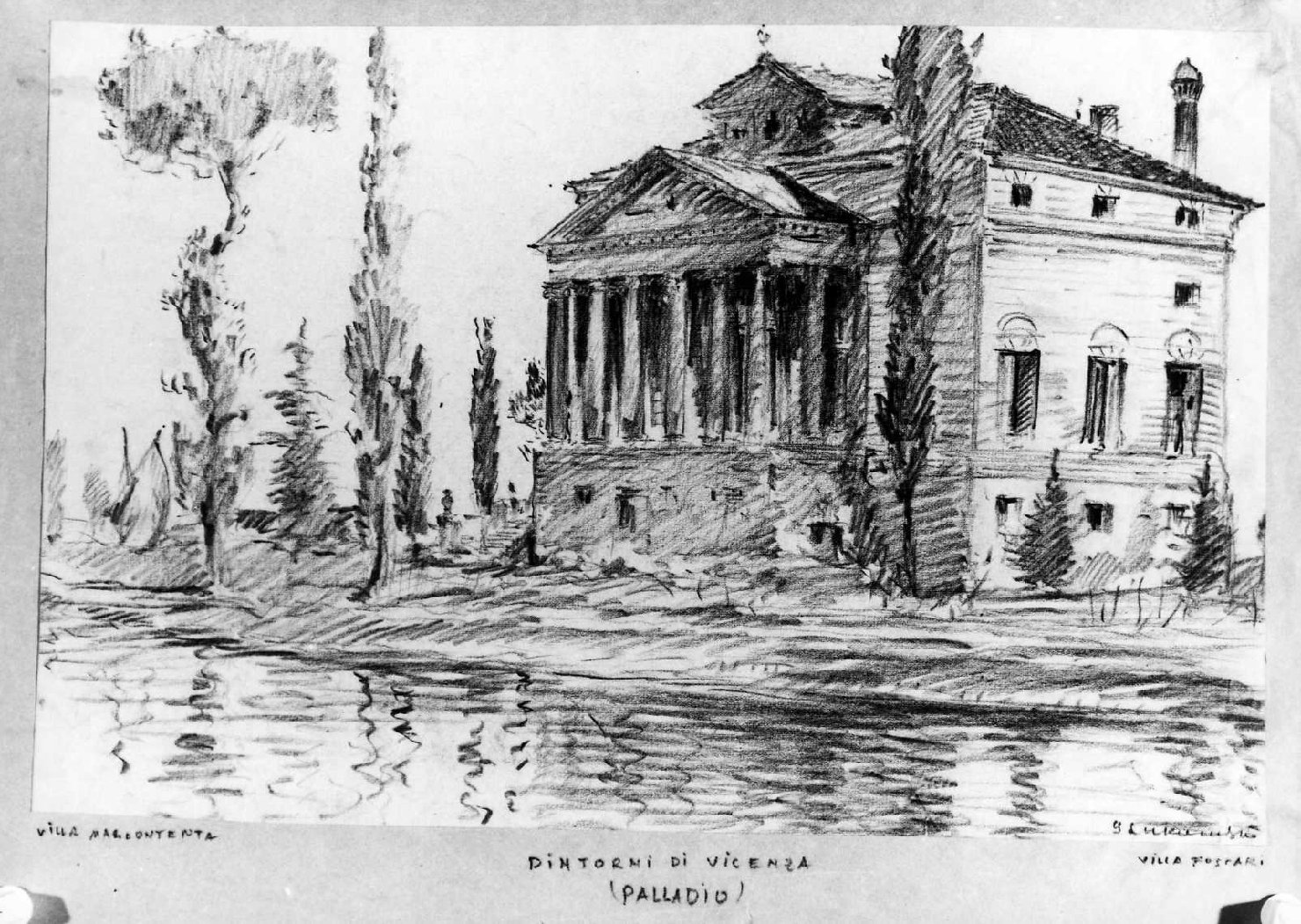 villa Foscari detta "La Malcontenta" a Mira (VE) (disegno) di Lukomsky Giorgio (sec. XX)