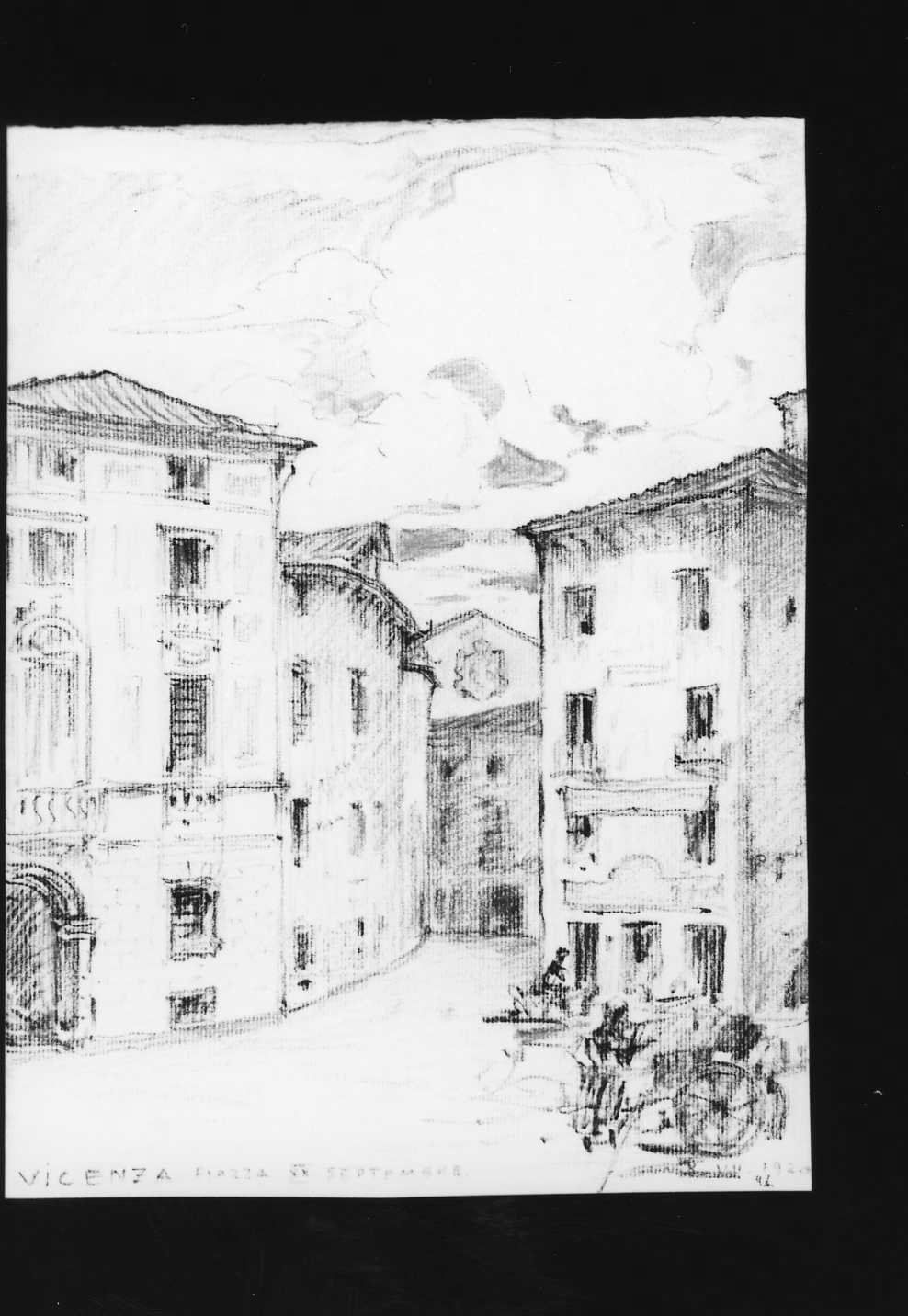 veduta di Vicenza (disegno) di Lukomsky Giorgio (sec. XX)