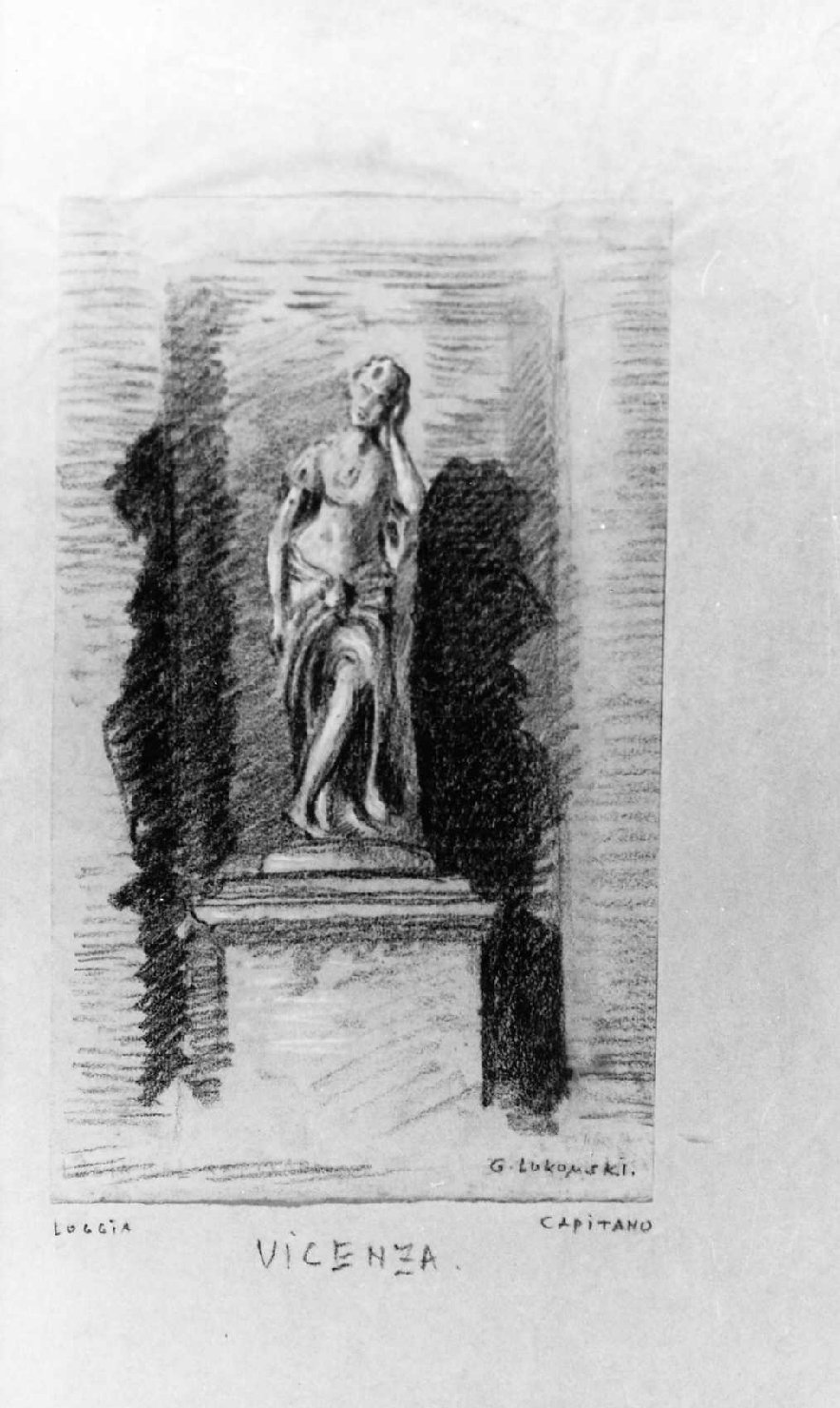 statua (disegno) di Lukomsky Giorgio (sec. XX)