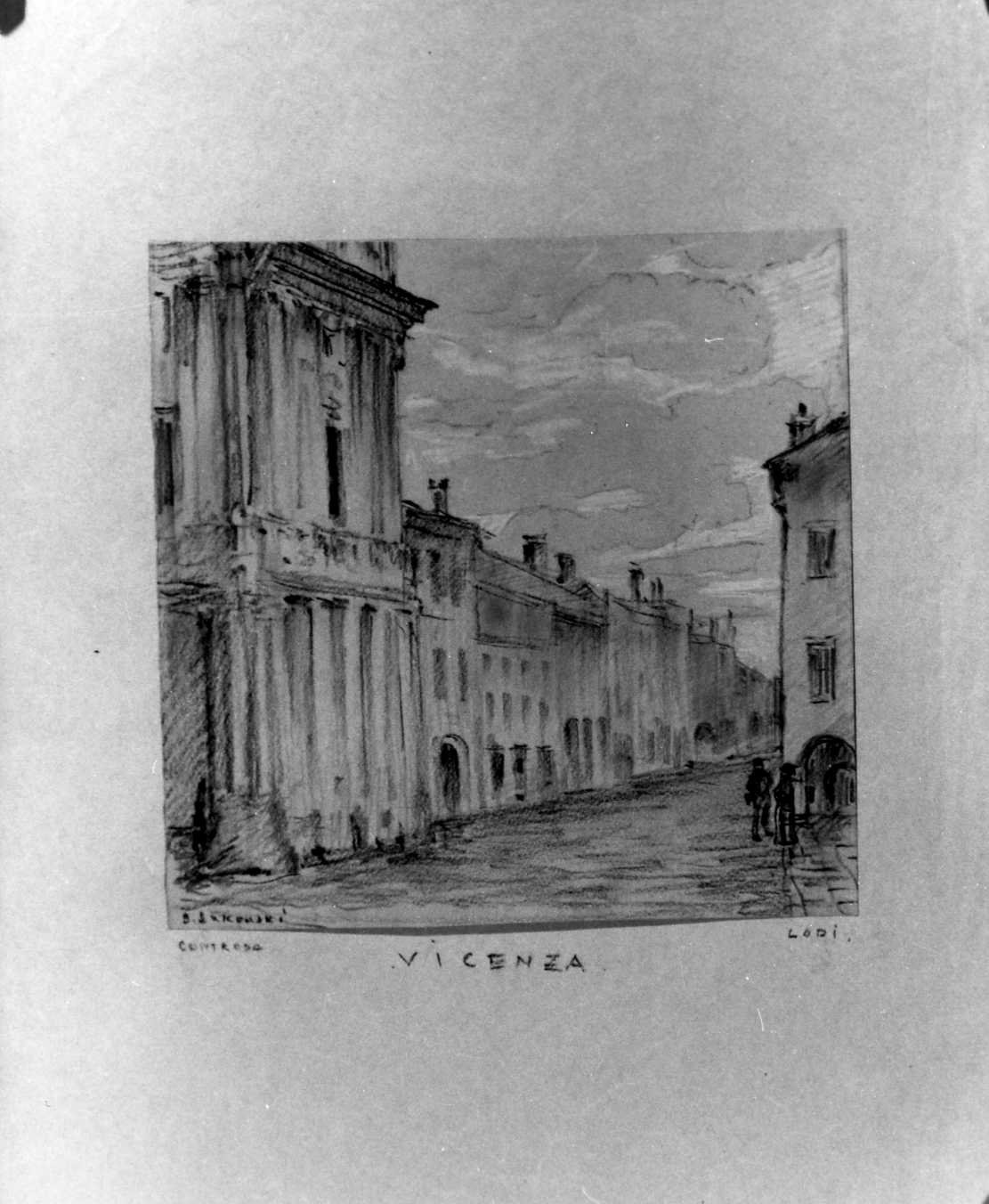 veduta di Vicenza (disegno) di Lukomsky Giorgio (sec. XX)