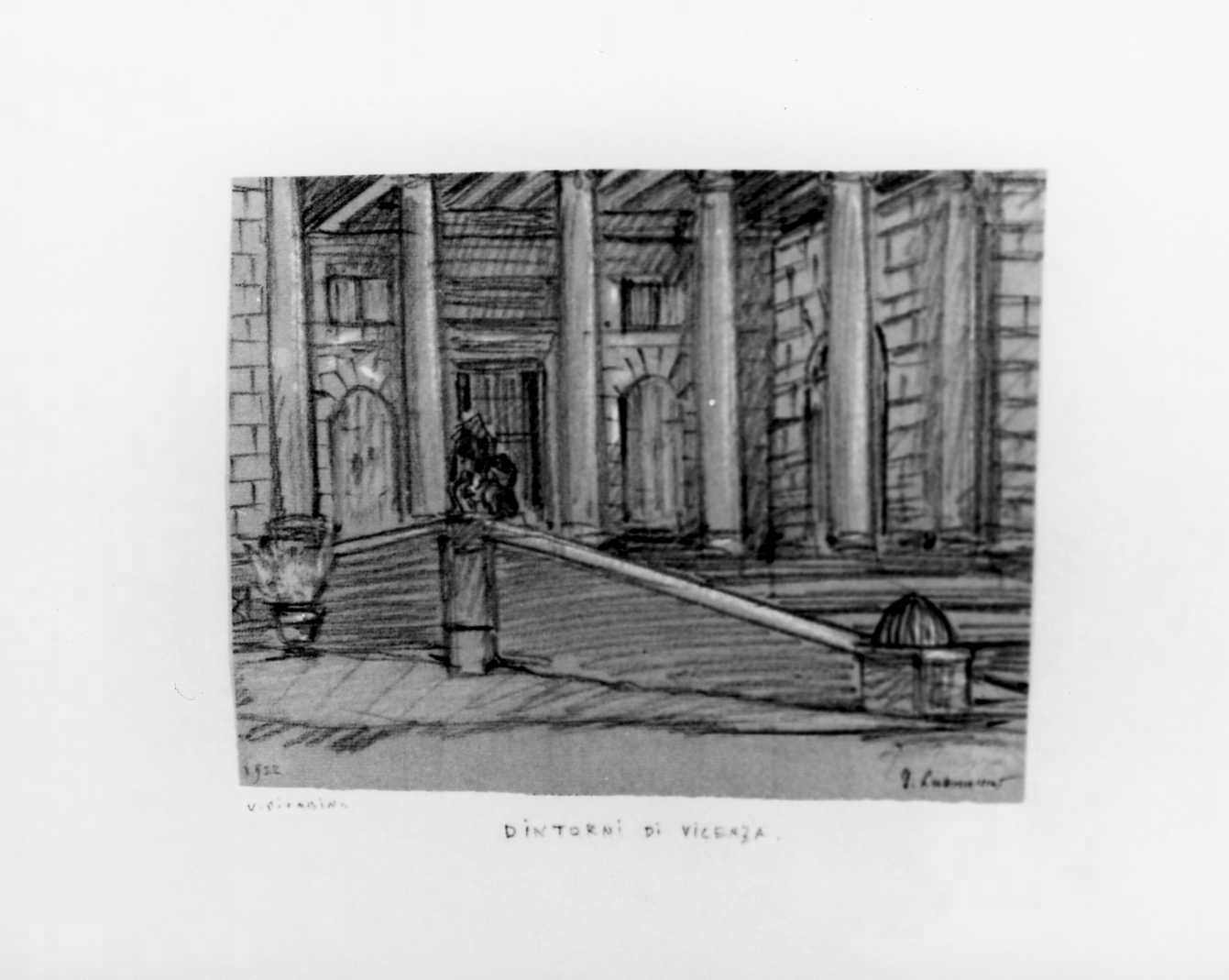 villa Cornaro a Piombino Dese (disegno) di Lukomsky Giorgio (sec. XX)