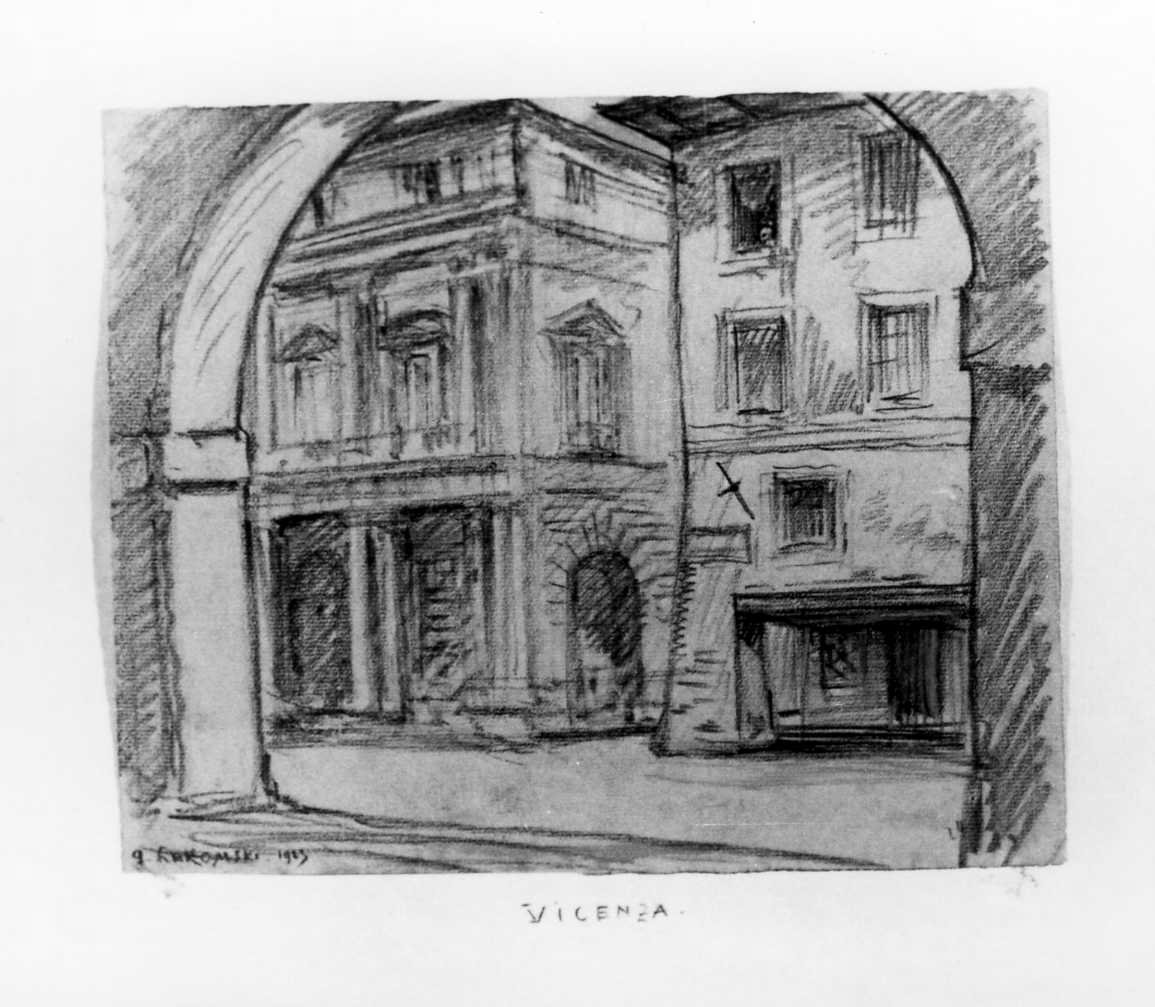 veduta di Vicenza (disegno) di Lukomsky Giorgio (sec. XX)