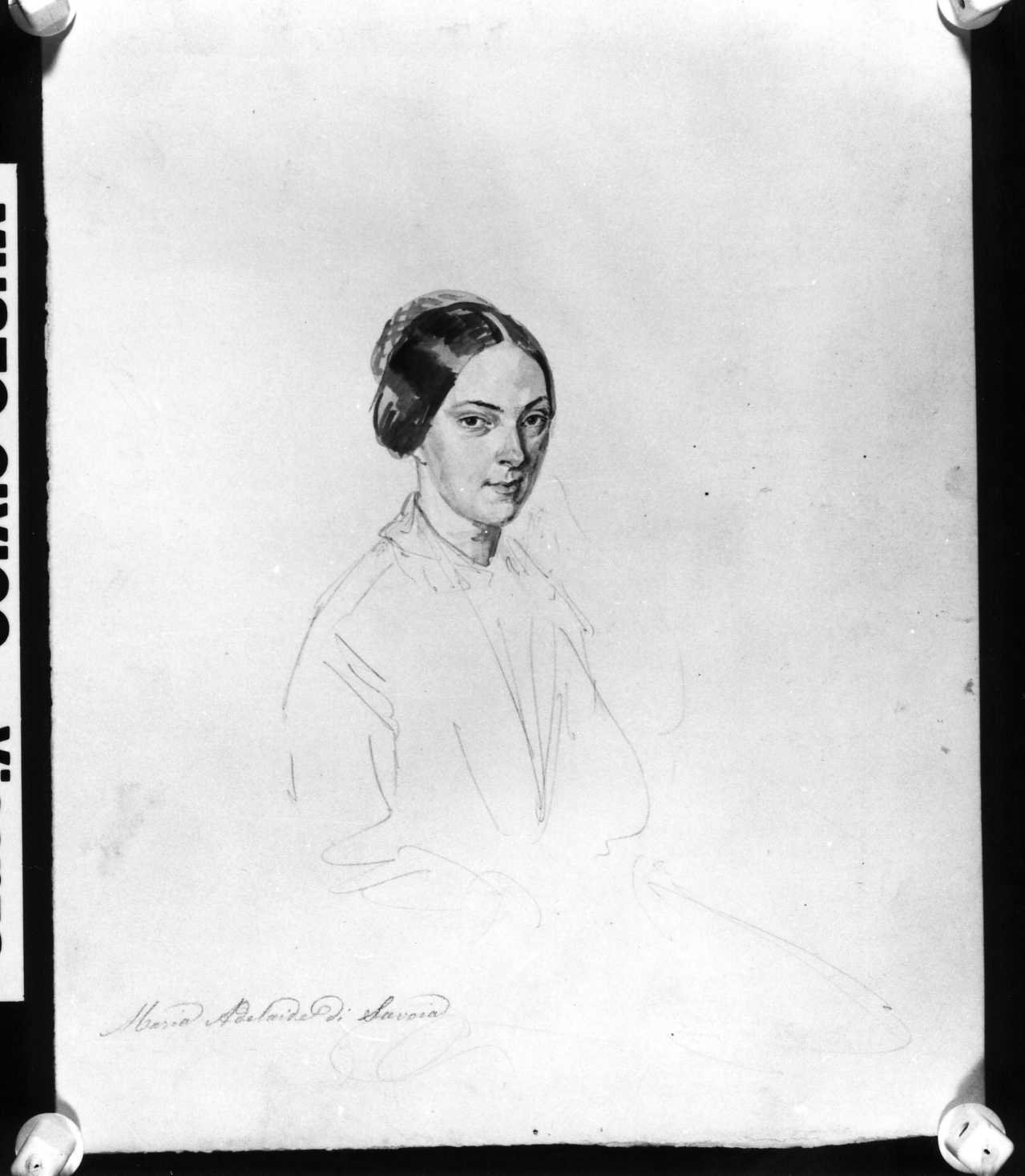 ritratto di donna (disegno) di Busato Giovanni (sec. XIX)