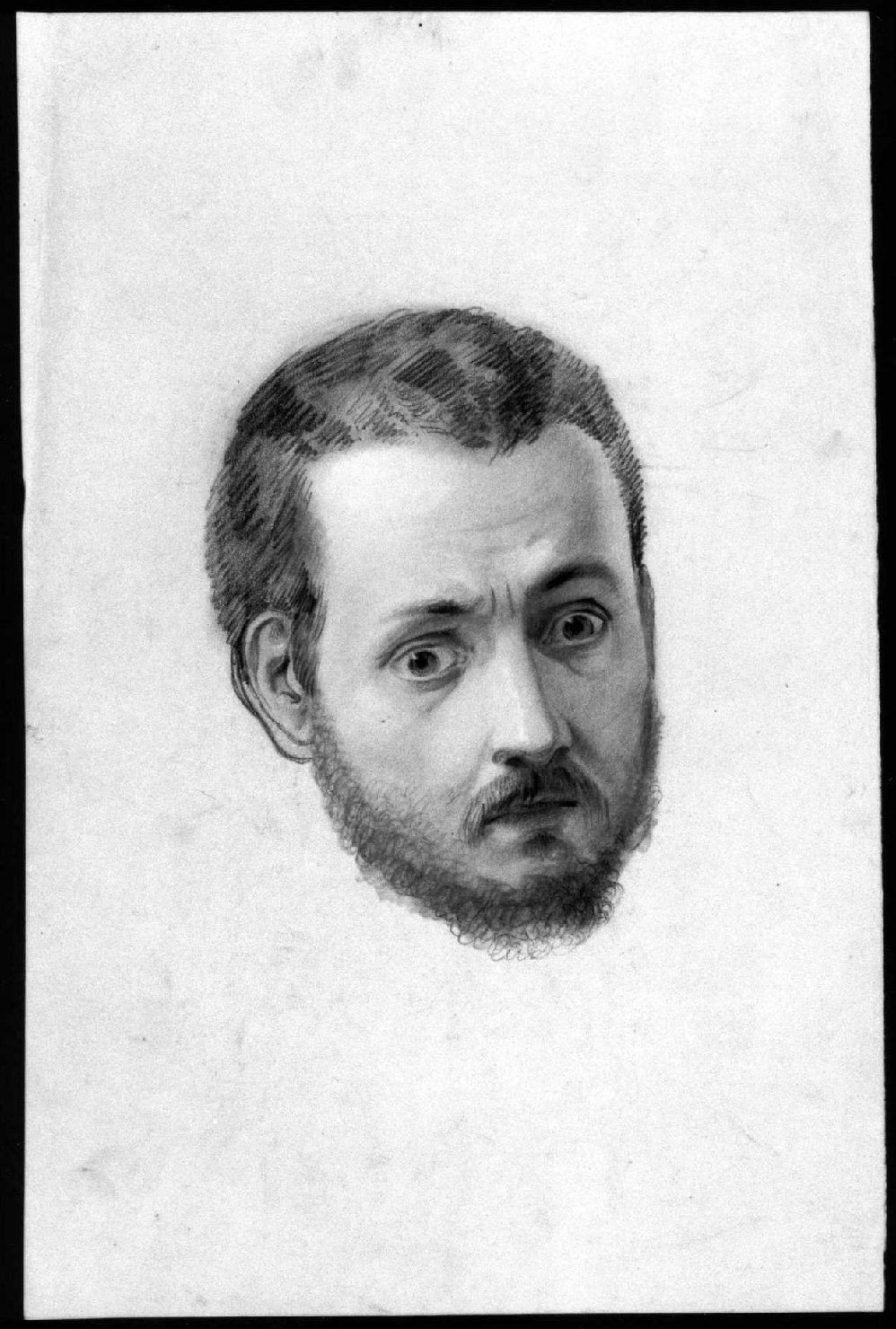 testa d'uomo (disegno, serie) di Busato Giovanni (sec. XIX)