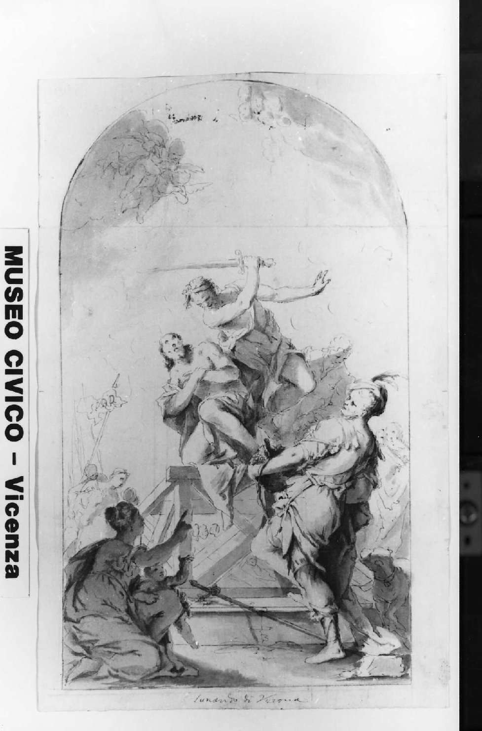 martirio di San Giacomo il Maggiore (disegno) di De Pieri Giovanni Antonio detto Zoppo Vicentino (sec. XVIII)