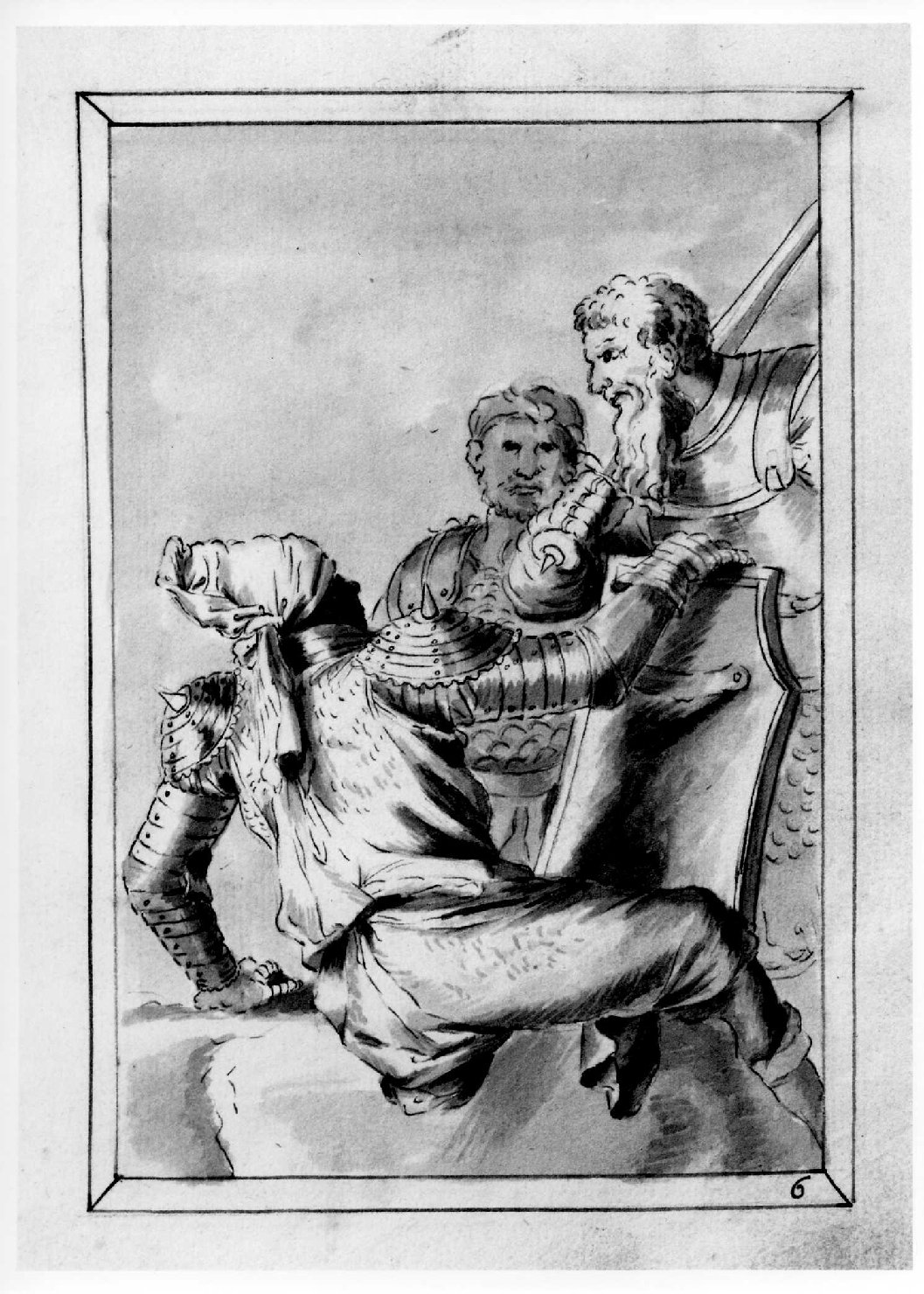 soldati (disegno, serie) di Marinali Francesco (sec. XVIII)