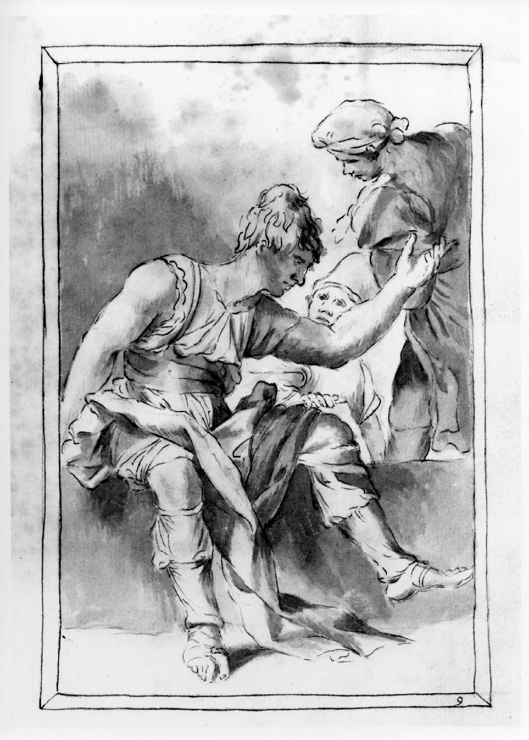 figure maschili (disegno, serie) di Marinali Francesco (sec. XVIII)