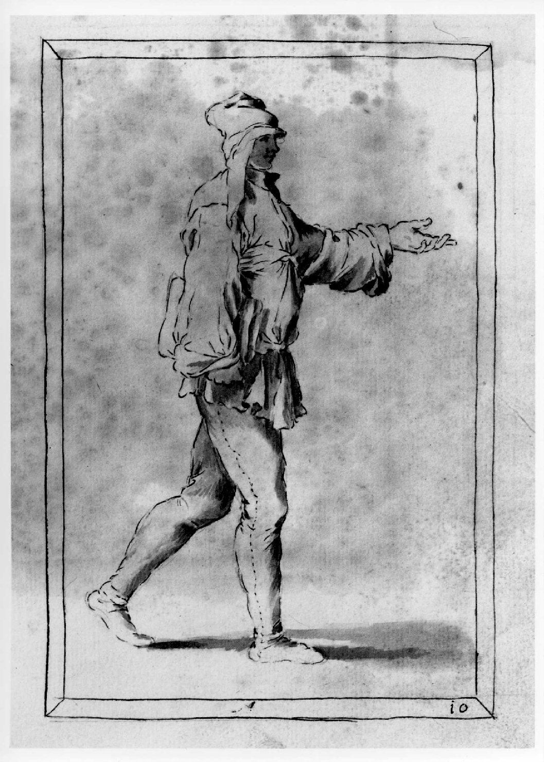figura maschile (disegno, serie) di Marinali Francesco (sec. XVIII)