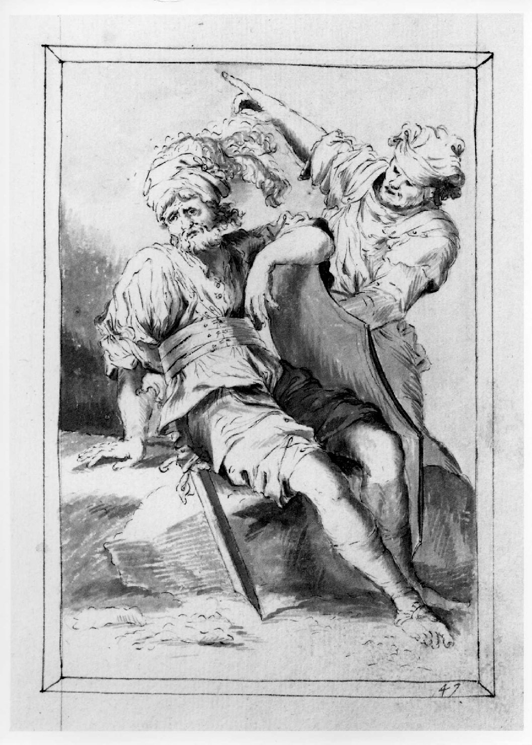 soldati (disegno, serie) di Marinali Francesco (sec. XVIII)