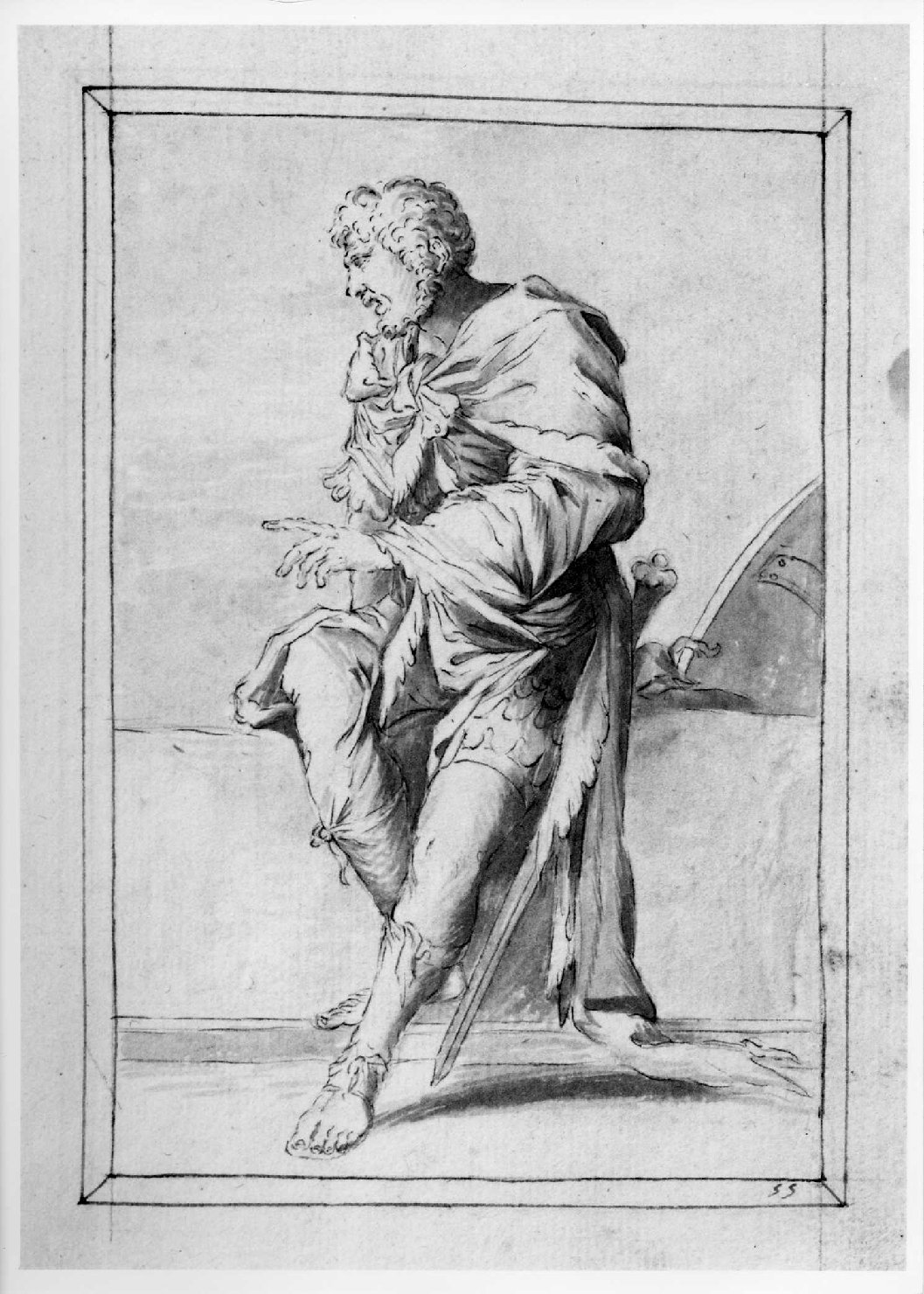 soldato (disegno, serie) di Marinali Francesco (sec. XVIII)