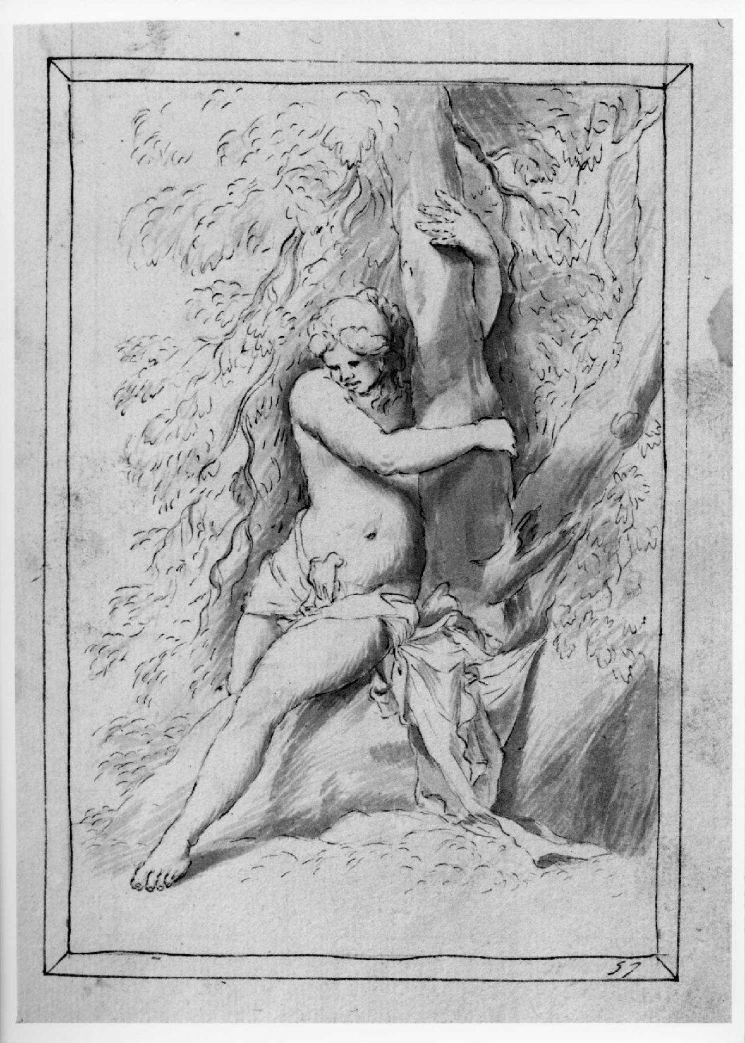 figura femminile (disegno, serie) di Marinali Francesco (sec. XVIII)