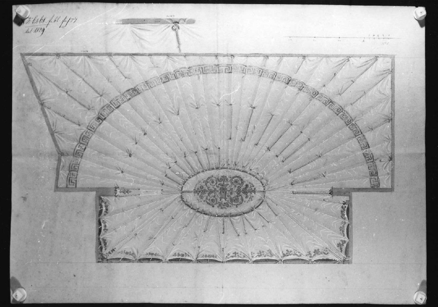 soffitto (disegno, serie) di Picutti Giovanni (sec. XIX)