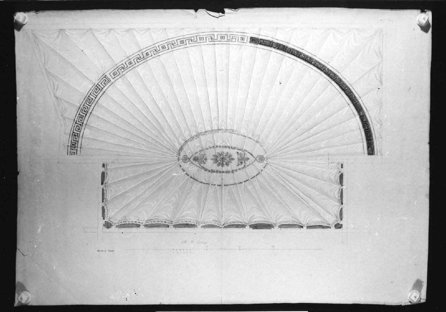 soffitto (disegno, serie) di Picutti Giovanni (sec. XIX)
