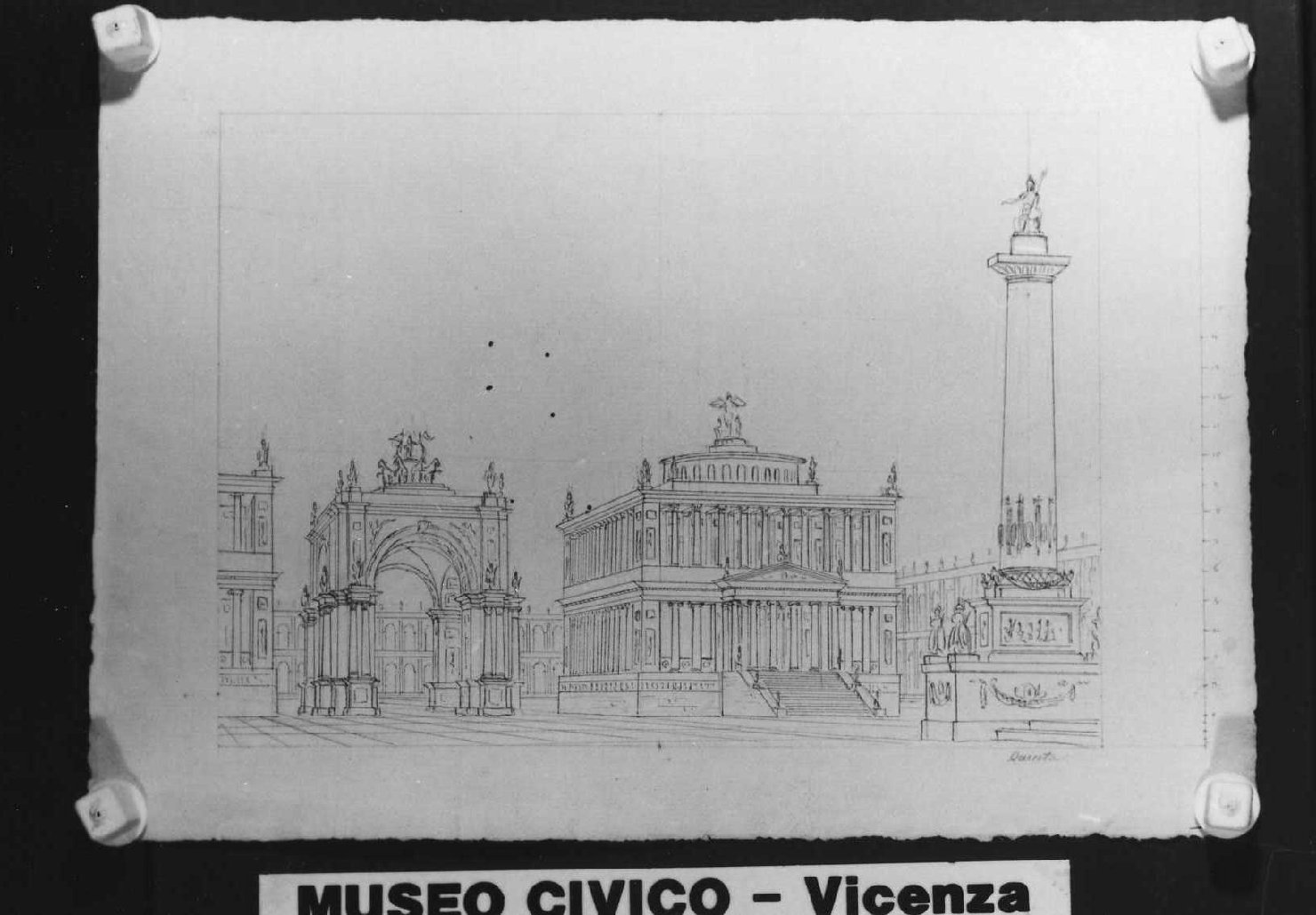 scenografia teatrale (disegno) di Picutti Giovanni (sec. XIX)