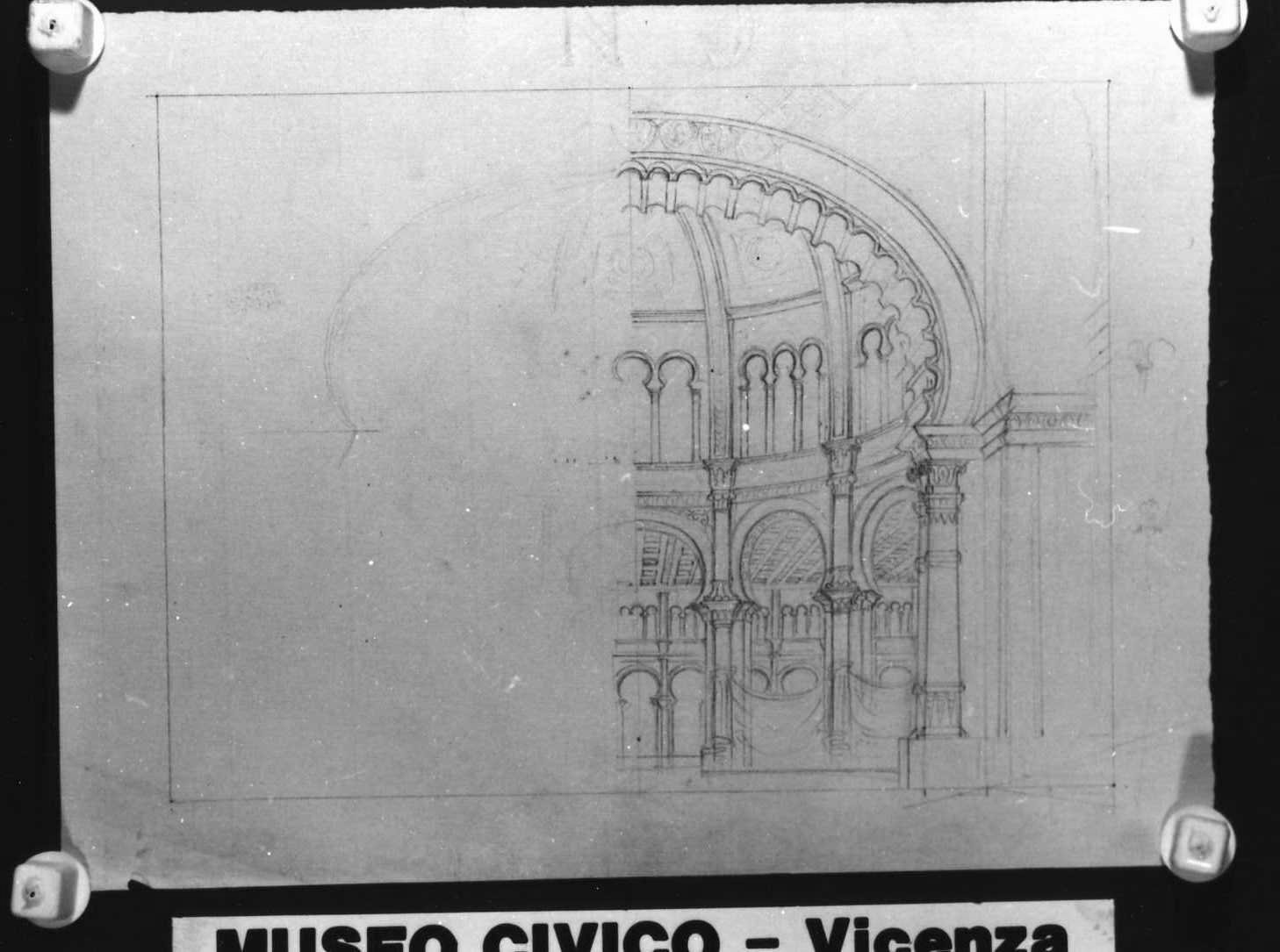 scenografia teatrale (disegno) di Picutti Giovanni (sec. XIX)