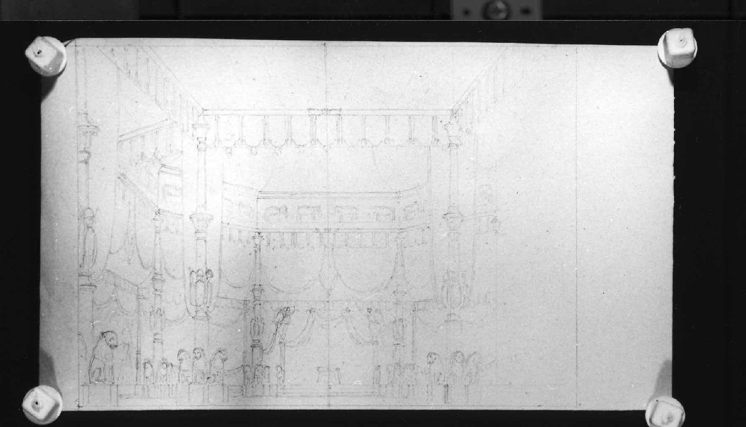 interno (disegno) di Picutti Bartolomeo (sec. XIX)