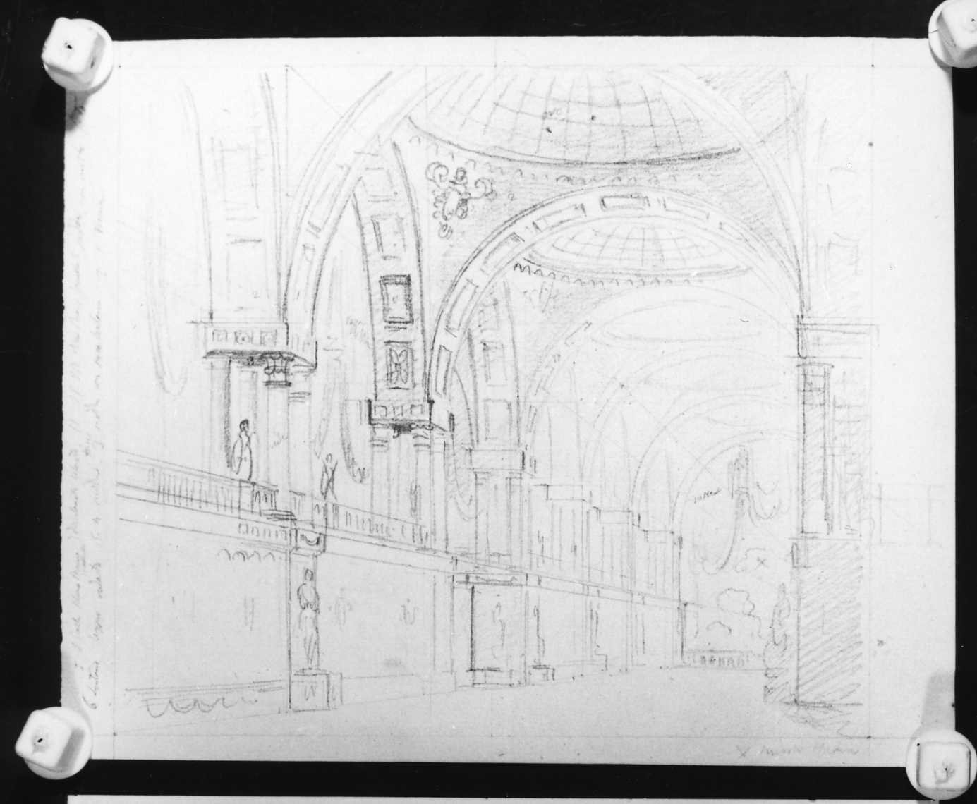 interno (disegno) di Picutti Bartolomeo (sec. XIX)