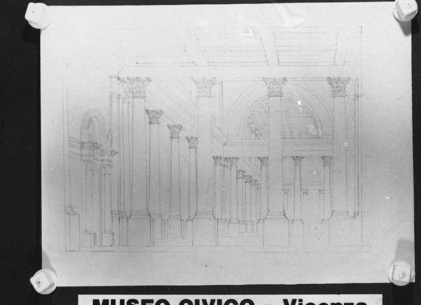 interno (disegno) di Picutti Giovanni (sec. XIX)