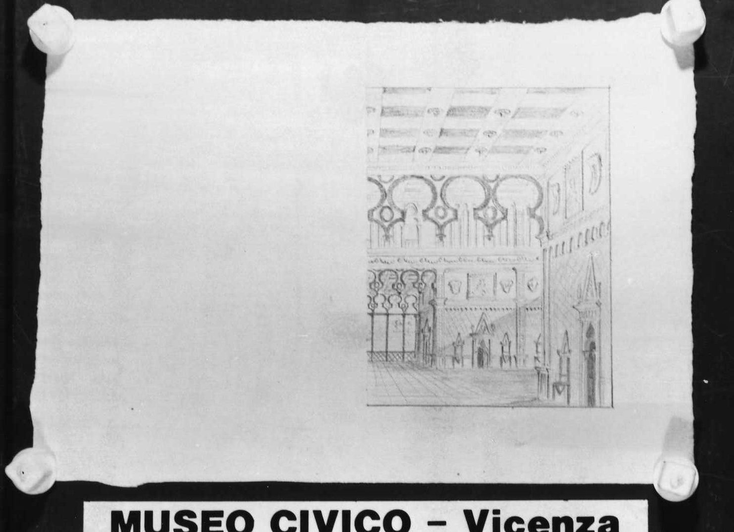 interno (disegno) di Picutti Giovanni (sec. XIX)