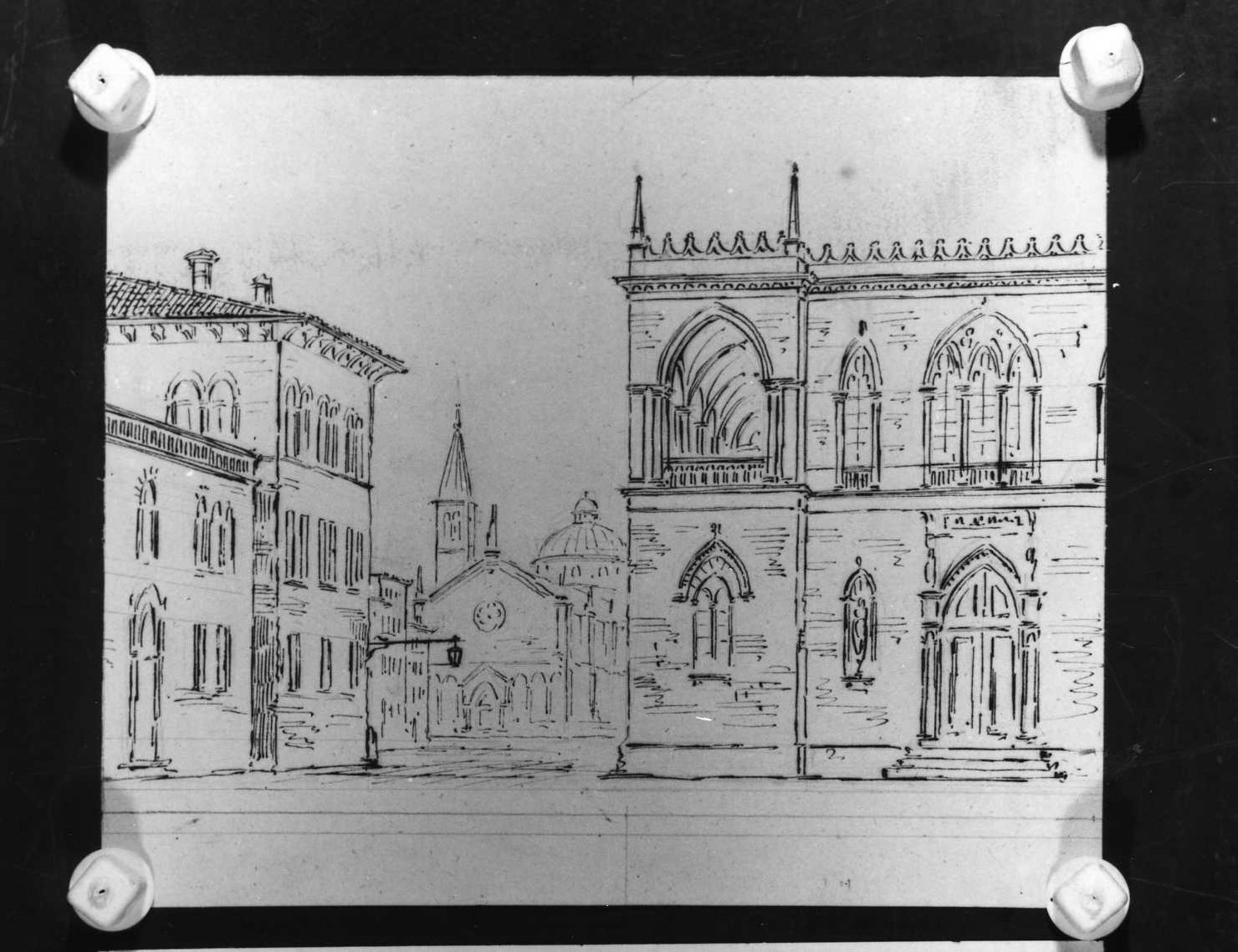 scenografia teatrale (disegno) di Picutti Giovanni (sec. XIX)